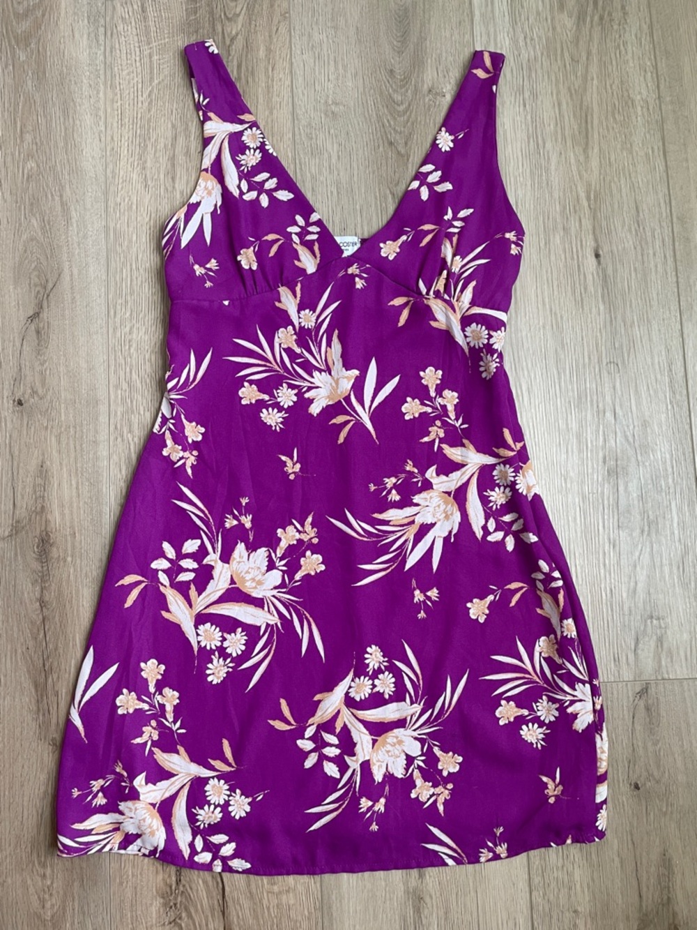 🛍️ 2/$30 | Rolla Coster Magenta Floral Tropical Mini Dress